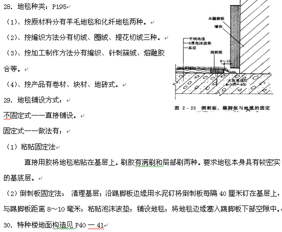 2019年自考建筑装饰构造复习资料汇总(图2)