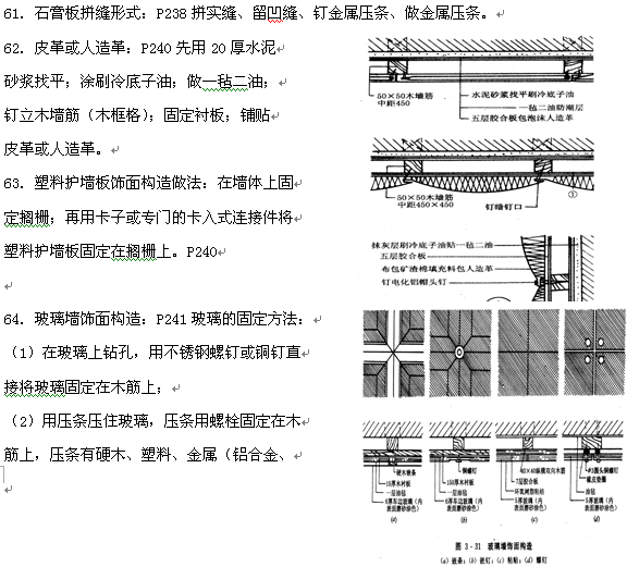 2019年自考建筑装饰构造复习资料汇总(图6)