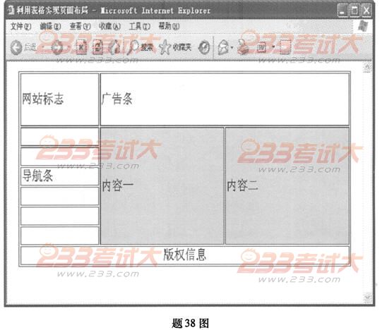 全国2011年4月高等教育自学考试网页设计与制作试(图1)